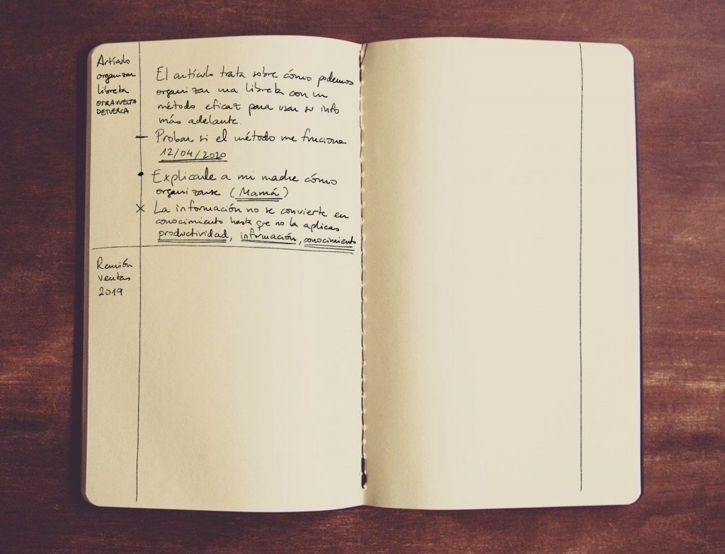 Organizar tareas